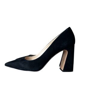 Vince Camuto Black Suede Ableen Block Heels size 8.5